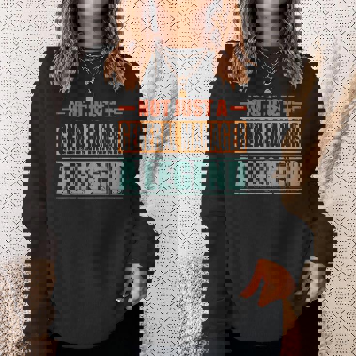 Quote Retro General Manager スウェットシャツ 彼女への贈り物