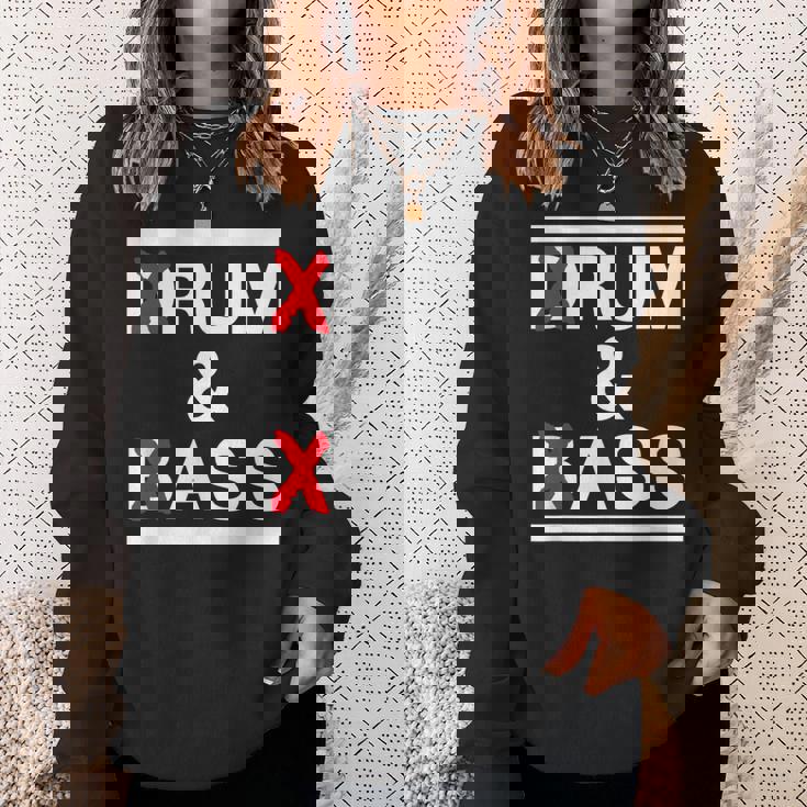 Rum And Ass Lovers Drum & Bass パロディ 皮肉なスローガン スウェットシャツ 彼女への贈り物