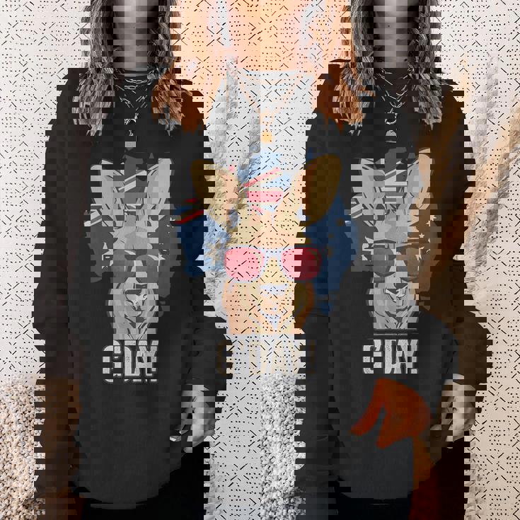 G'dayオーストラリアのお土産カンガルーギフト スウェットシャツ 彼女への贈り物