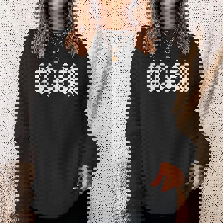 Gcea チューニング – ハードロッキングウクレレプレーヤーのためのホワイトデザイン スウェットシャツ 彼女への贈り物