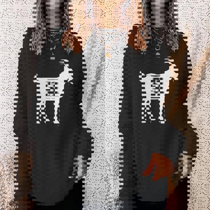 Goat 51 GOATナンバーフィフティワンヤギ スウェットシャツ 彼女への贈り物