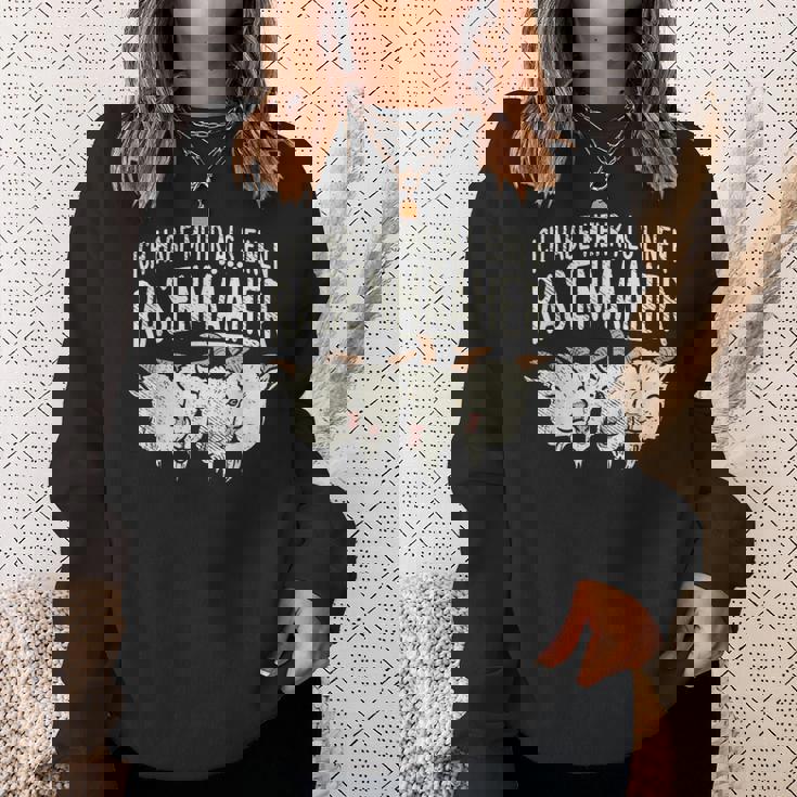 Goat I Have More Than A Lawn Mower Goat スウェットシャツ 彼女への贈り物