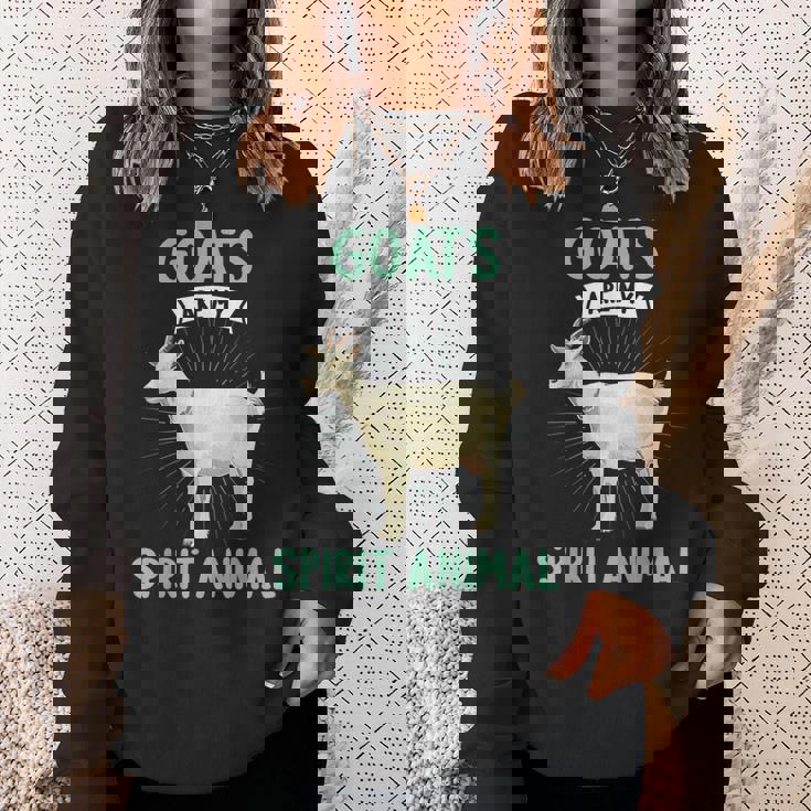 Goats Are Mypirit 動物ヤギ スウェットシャツ 彼女への贈り物