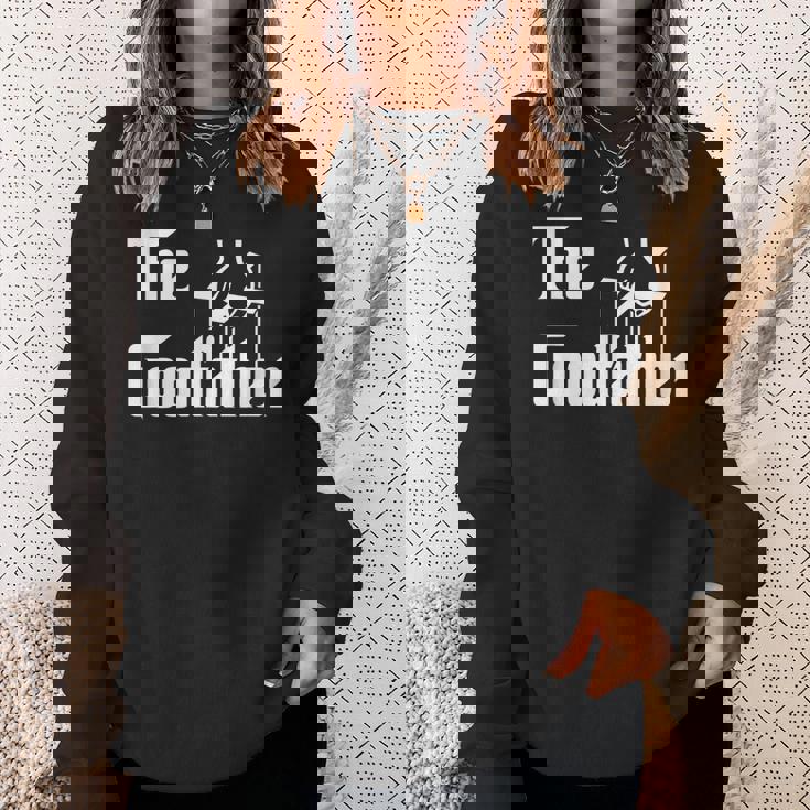 The Goodfather 父の日 ギフト グラフィック ホワイト スウェットシャツ 彼女への贈り物