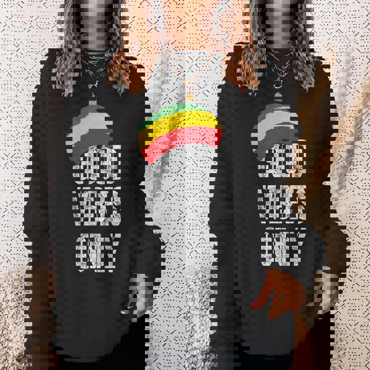 Goodibes Only レゲエ 帽子 レゲエ ラスタファリ ジャマイカ スウェットシャツ 彼女への贈り物