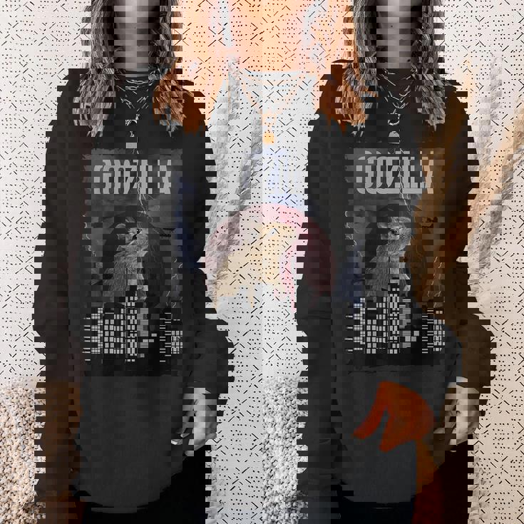 Goozilla オクトドン デグス グッズ おもしろ デグー ことわざ スウェットシャツ 彼女への贈り物