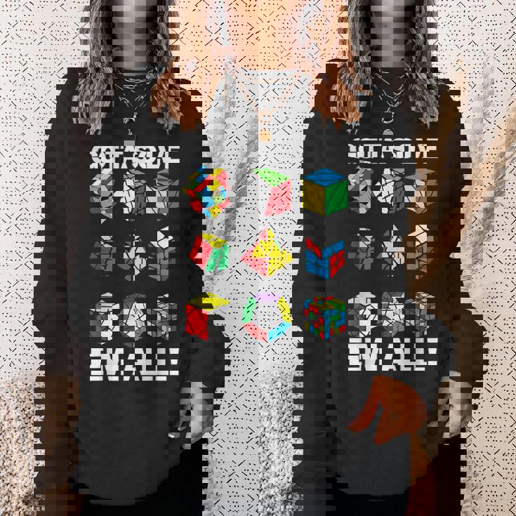 Gottaolve Em Allpeed Cuber パズルキューブ スピードキューブ スウェットシャツ 彼女への贈り物