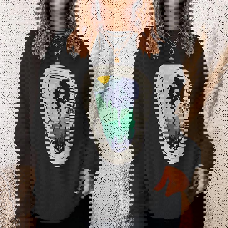 Gravity Is A Myth カラビナ ロッククライミング 山登り スウェットシャツ 彼女への贈り物