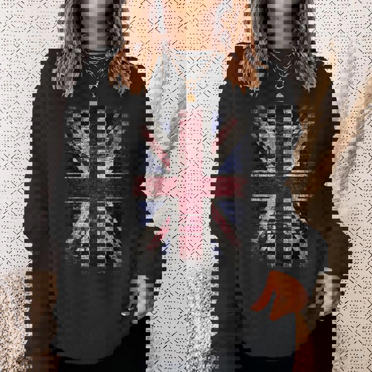 Grunge ユニオンジャック グラフィティ パンクスタイル スウェットシャツ 彼女への贈り物