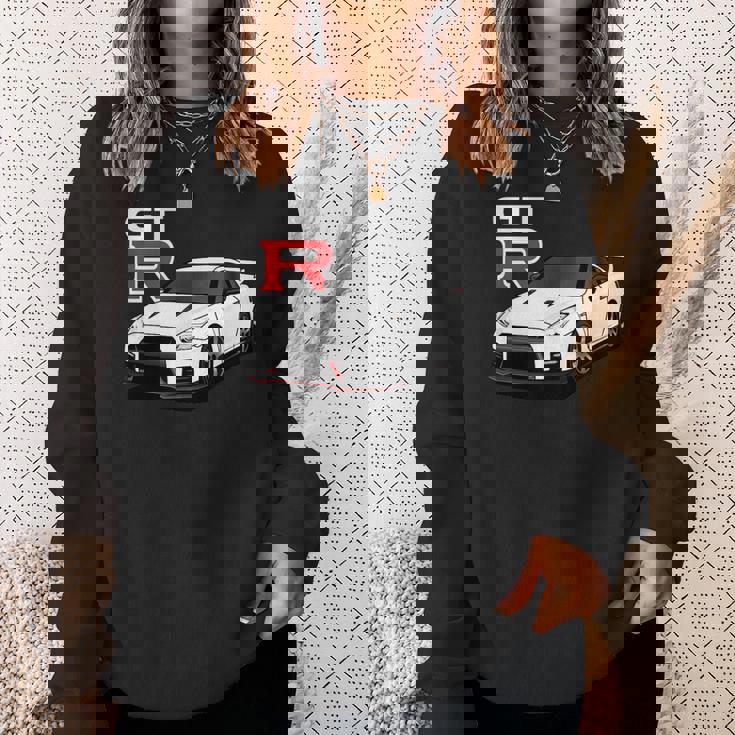 Gt R 35 Jdm ストリートレーシング ドラッグドリフト スポーツカー スウェットシャツ 彼女への贈り物