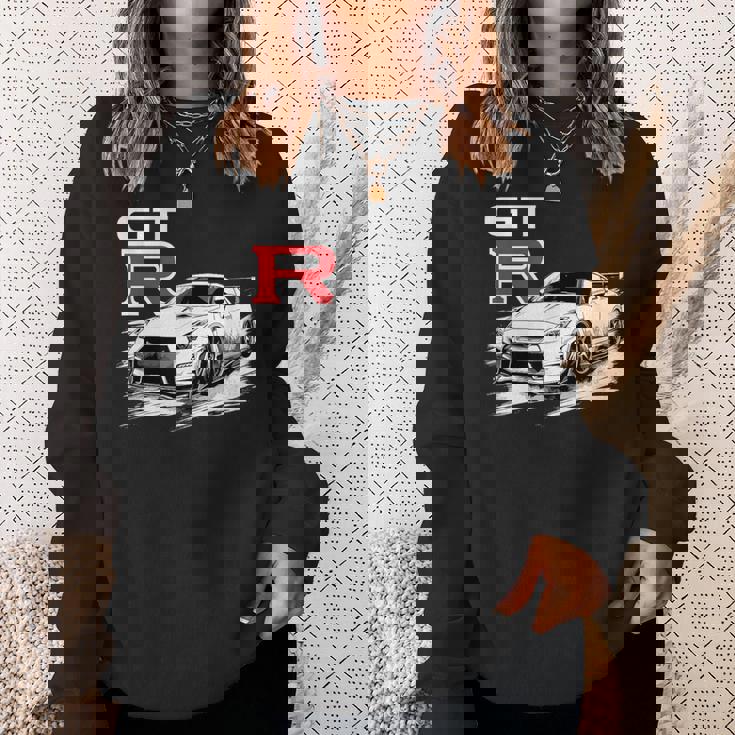 Gt R 35 Jdm ストリートレーシング ドラッグ ドリフト スポーツカー スウェットシャツ 彼女への贈り物