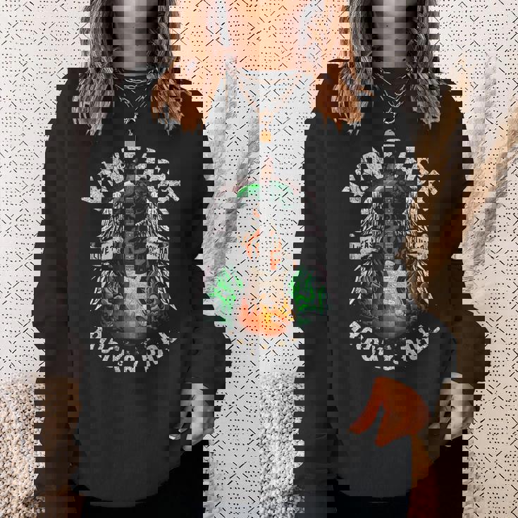 Guitarist Live-Fast Rock ハードロックンロール エレキギター スウェットシャツ 彼女への贈り物