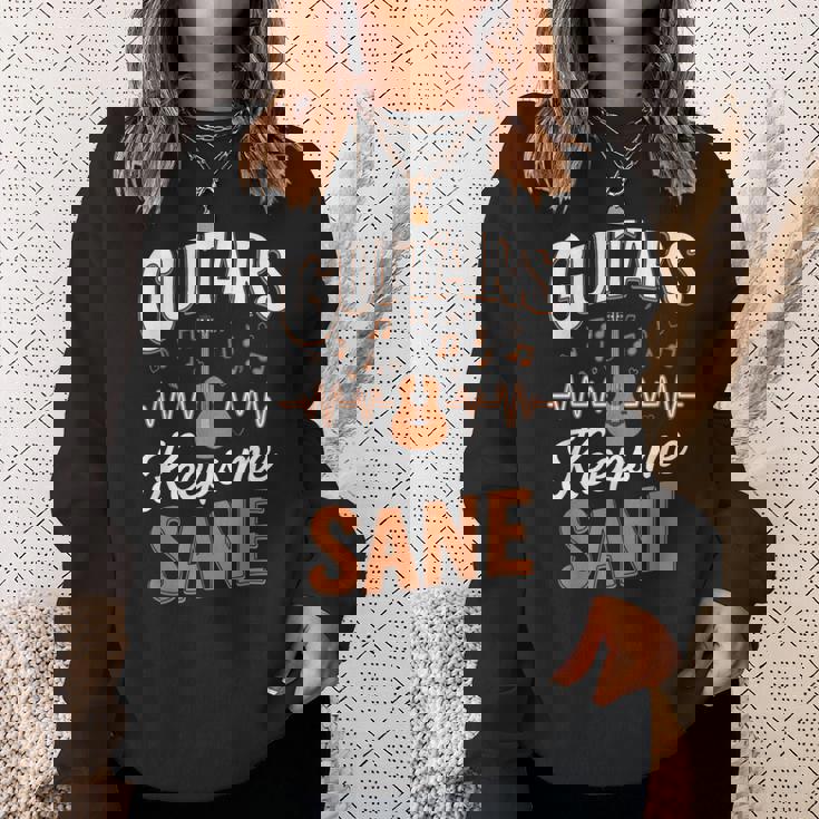 Guitars Keep Meane Pun Guitarists アコースティックギター スウェットシャツ 彼女への贈り物