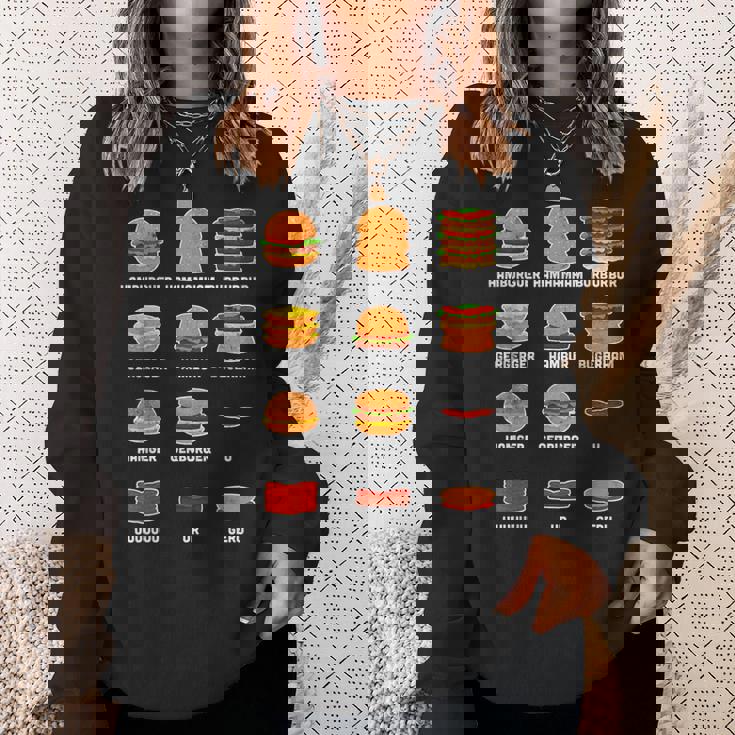 Ham Burgers Hamhamham Burburbur ハンバーガー大学 スウェットシャツ 彼女への贈り物