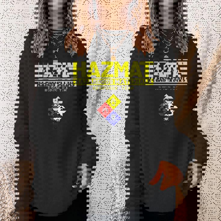 Hazmat 危険物対応チーム技術者tシャツ スウェットシャツ 彼女への贈り物