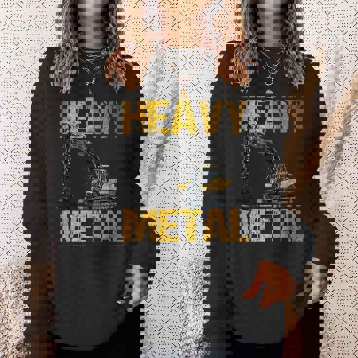 Heavy Equipment Operator Excavator Construction Backhoe スウェットシャツ 彼女への贈り物