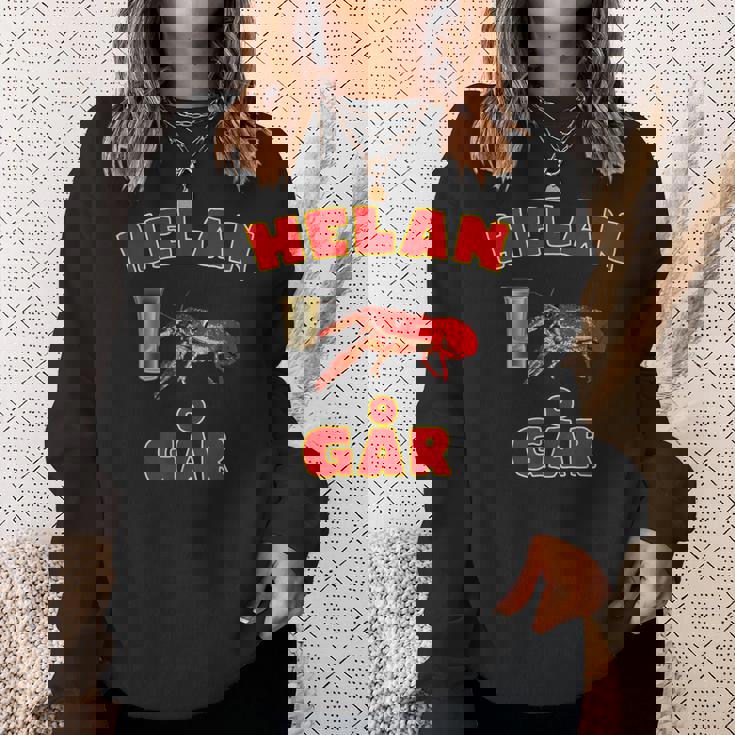 Helan Går スウェーデンの歌 ザリガニ付き スウェーデン スウェットシャツ 彼女への贈り物