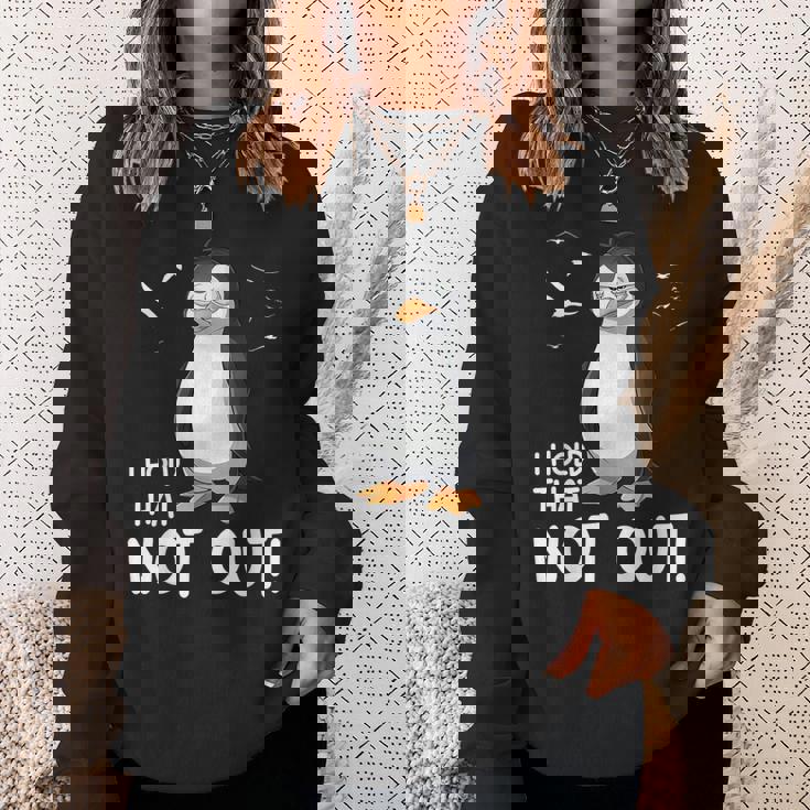 I Hold That Not Out デングリッシュのことわざ 面白い 楽しい スウェットシャツ 彼女への贈り物