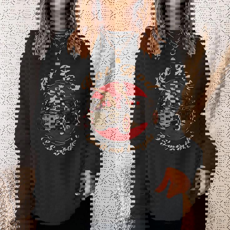 Hot Rod Built Not Bought セクシー ピンナップ ダイス ロカビリー セクシー スウェットシャツ 彼女への贈り物