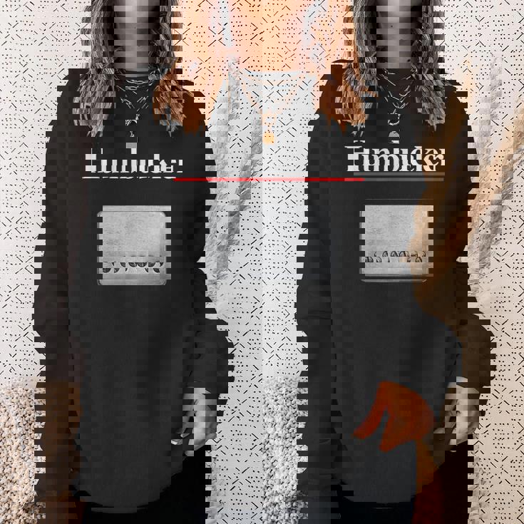 Humbucker ハムバッカー、クールなギタリストのギフト ギターピックアップグラフィック スウェットシャツ 彼女への贈り物