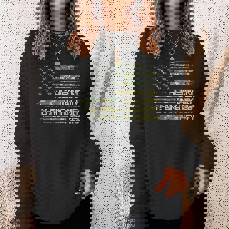 メンズ Husband Daddy Us Army Ranger Hero Flag Usa 迷彩 スウェットシャツ 彼女への贈り物