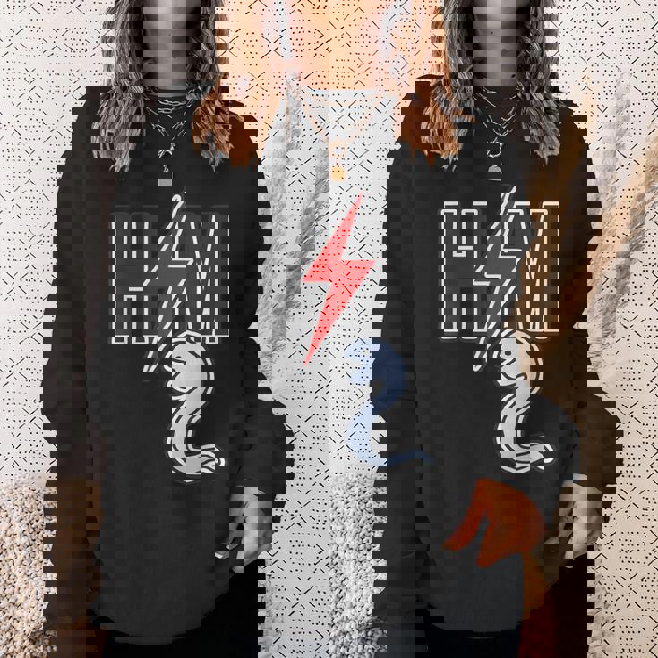 H／M ヘビーメタル《蛇 へび》巳年【どうぶつフレンズ】干支 十二支 2025 ゆるくて かわいい 動物 イラスト 面白 スウェットシャツ 彼女への贈り物