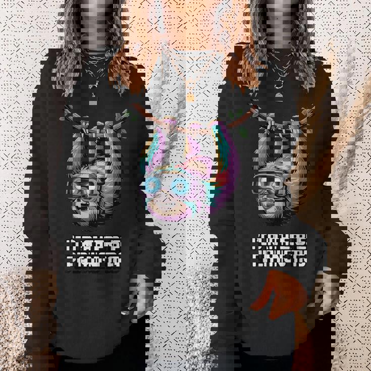 I'd Rather Be Playing Tag スウェットシャツ 彼女への贈り物