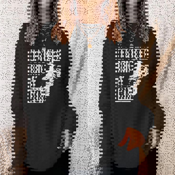 I'd Rather Be Riding My Grom スウェットシャツ 彼女への贈り物