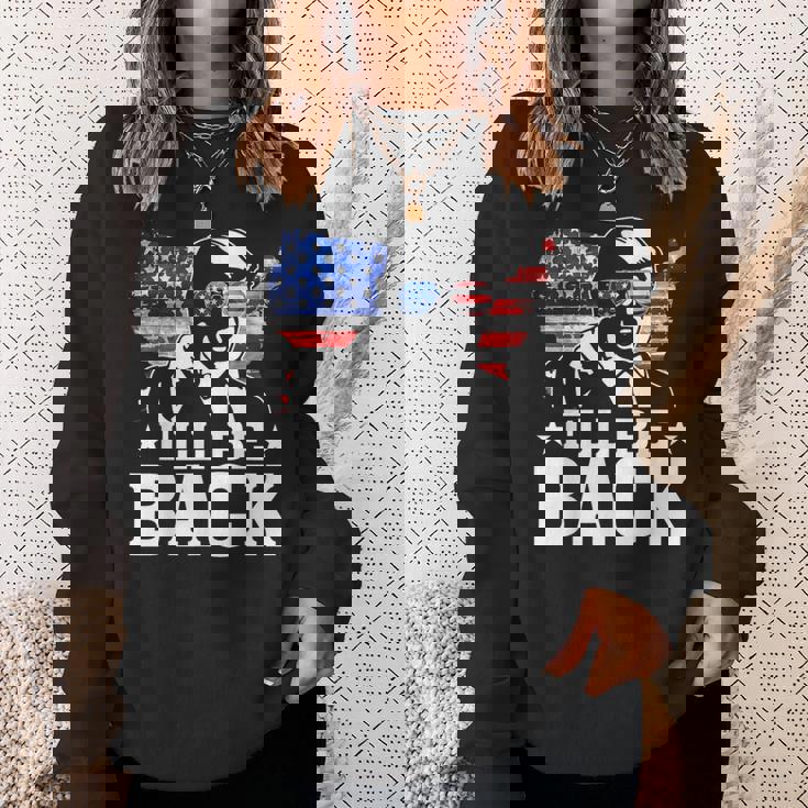 I'll Be Back Trump 2024 アメリカ大統領選挙トランプ スウェットシャツ 彼女への贈り物