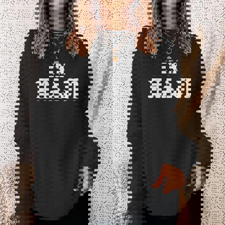 I'm Haji、My Name Is Haji、I Am Haji、パーソナライズ スウェットシャツ 彼女への贈り物