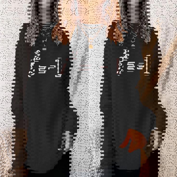 I2 -1 虚数《数学》方程式 【変なデザイン屋さん】理数系 数字 面白い スウェットシャツ 彼女への贈り物