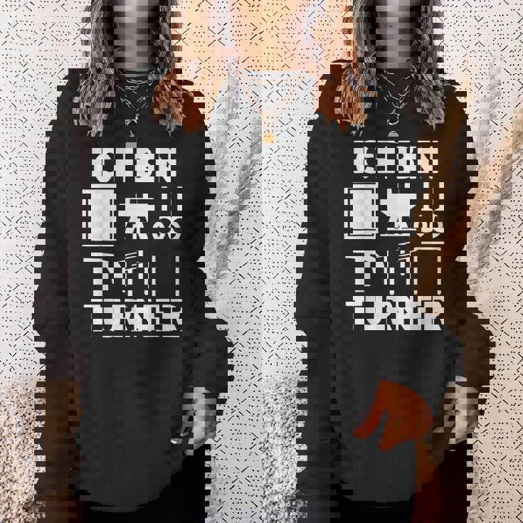 Ich Bin ターナー アート 体操モチーフ 男の子 メンズ スウェットシャツ 彼女への贈り物