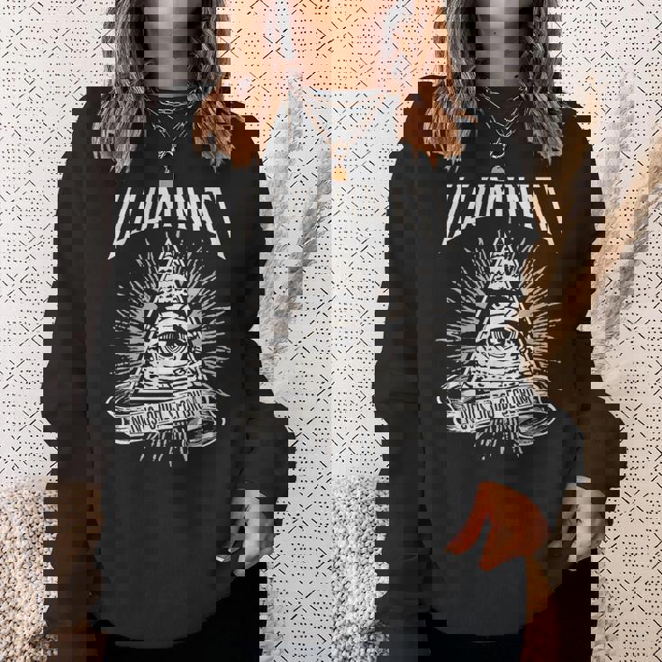 Illuminati New World Order イルミナティ新世界秩序デザイン、プロビデンスの目 スウェットシャツ 彼女への贈り物