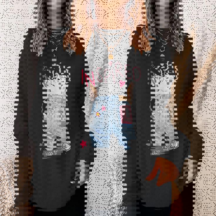 Be Inspired デニム レトロ I Choose Tohine ガールズ グラフィック スウェットシャツ 彼女への贈り物