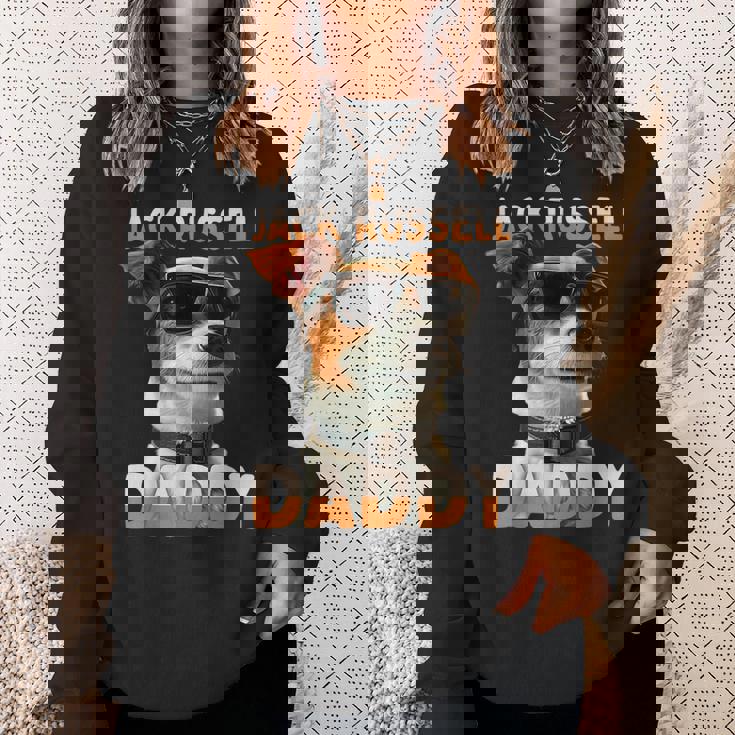 Jack Russell Daddyジャック・ラッセル・パパ・ヴァータグ・パパ・ジャック・ラッセル・テリア スウェットシャツ 彼女への贈り物