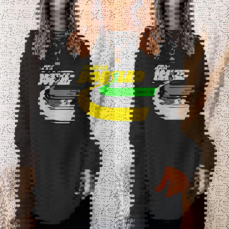 Jamaica Bobsled レトロなボブスレー チーム ジャマイカの国旗 スウェットシャツ 彼女への贈り物