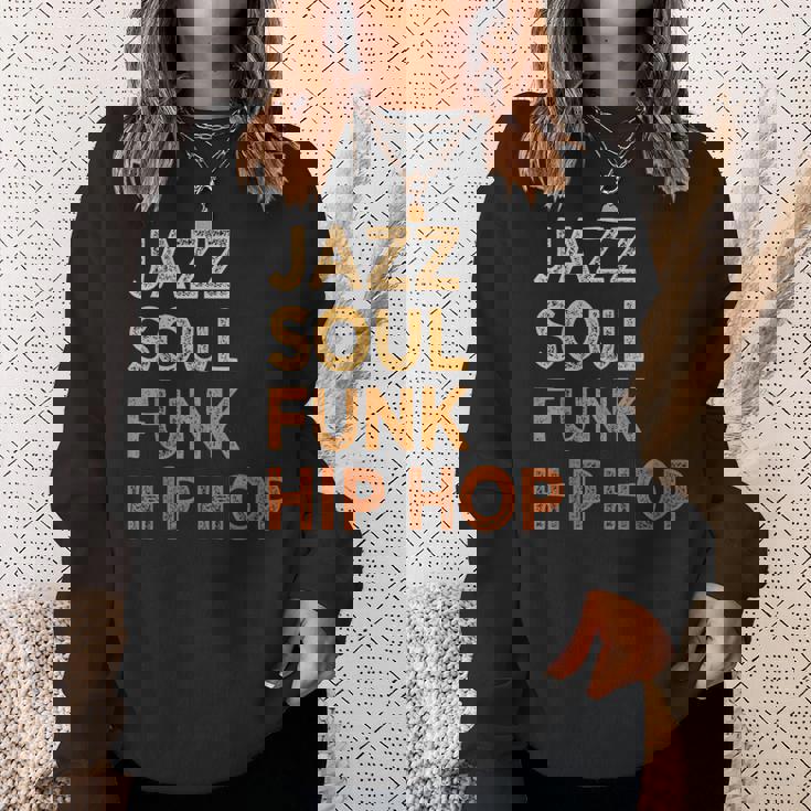 Jazzoul ファンク ヒップホップ アフリカ系アメリカ人のプライド音楽愛好家 スウェットシャツ 彼女への贈り物