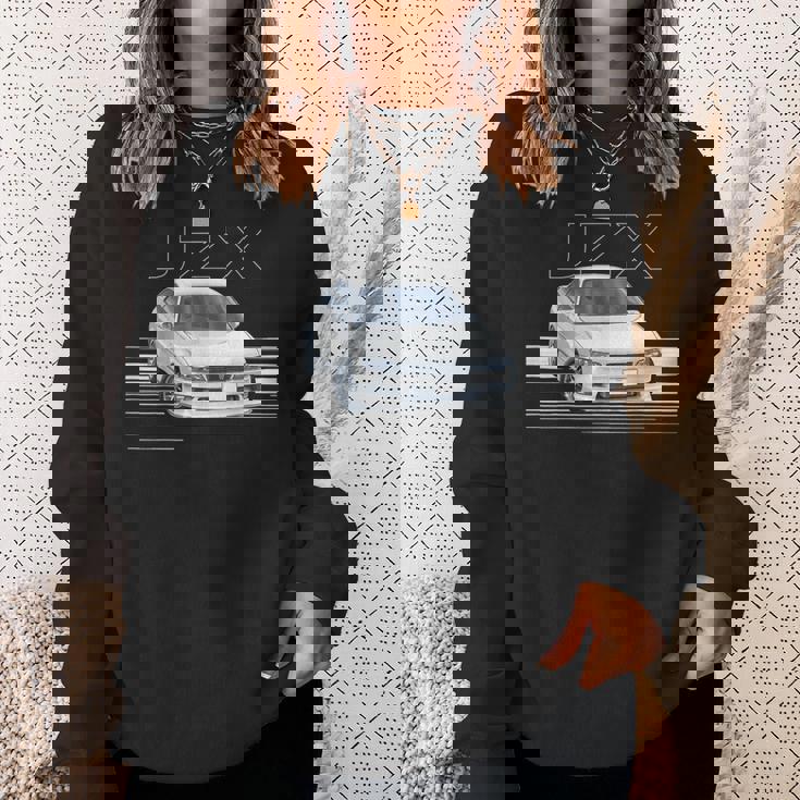 Jdm Car Jzx100 In Drift Powerlide 1Jz チェイサー ターボセダン スウェットシャツ 彼女への贈り物