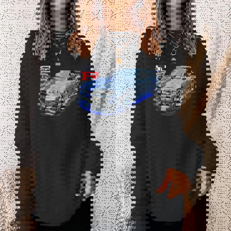 Jdm Car-Spec Kv2 シルバー Bnr34 レース スウェットシャツ 彼女への贈り物