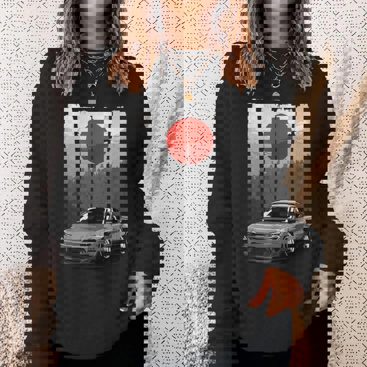 Jdm15 シルビアジャパン ドリフトカー ライジングサンチューニング スウェットシャツ 彼女への贈り物