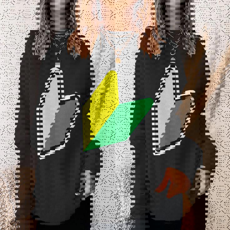 Jdm：Jdmマークビギナードライバー若葉商信社シンボル スウェットシャツ 彼女への贈り物