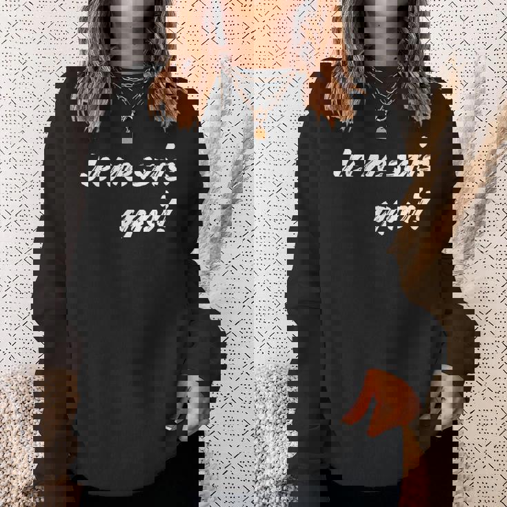 Je Neais Quoi おもしろフランス語引用句 フランス好き。 スウェットシャツ 彼女への贈り物