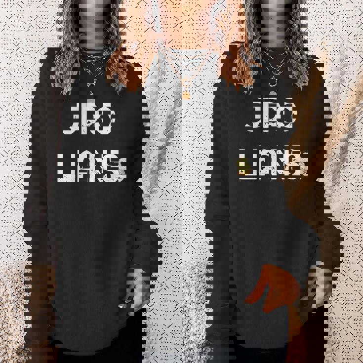 Jirolians 二郎 シンプル 面白い お洒落 にんにく ジロリアン ラオタ ニンニク いらすとや ラーメン二郎 スウェットシャツ 彼女への贈り物