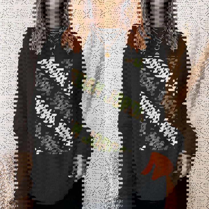 Jordanカモ柄グリーンカモフラージュ スウェットシャツ 彼女への贈り物