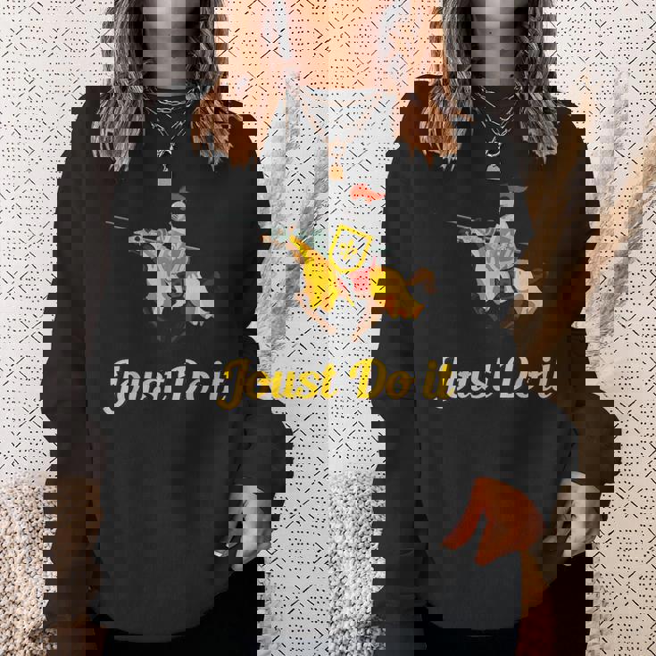 Jousting Joust Do It 中世の騎士tシャツ スウェットシャツ 彼女への贈り物