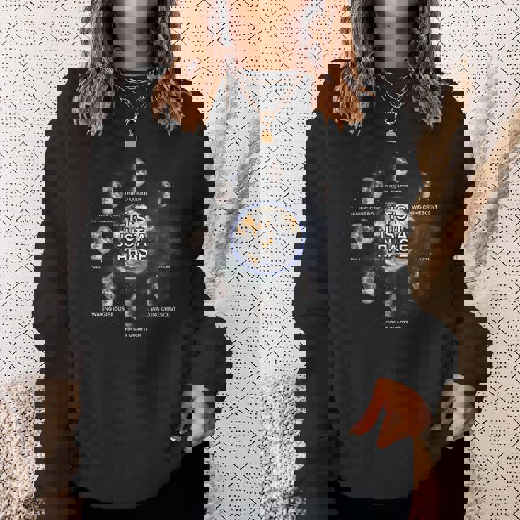 Just A Phase Moon 月面宇宙科学愛好家 天文学惑星 スウェットシャツ 彼女への贈り物