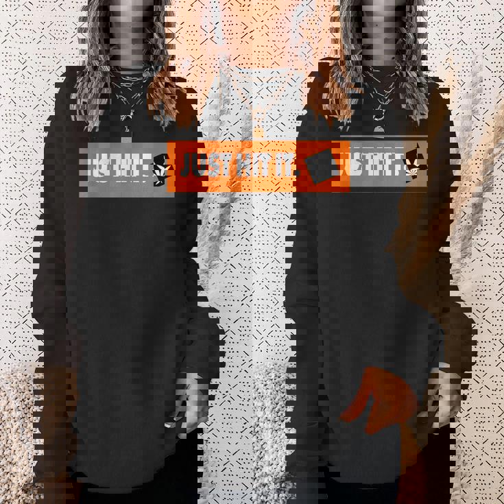 Just Hit It 420 マリファナ 大麻 雑草 喫煙 スウェットシャツ 彼女への贈り物