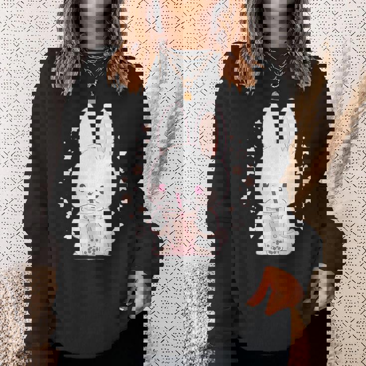 Kawaii Rabbit Drink バブルティー ウサギ ボバ スウェットシャツ 彼女への贈り物