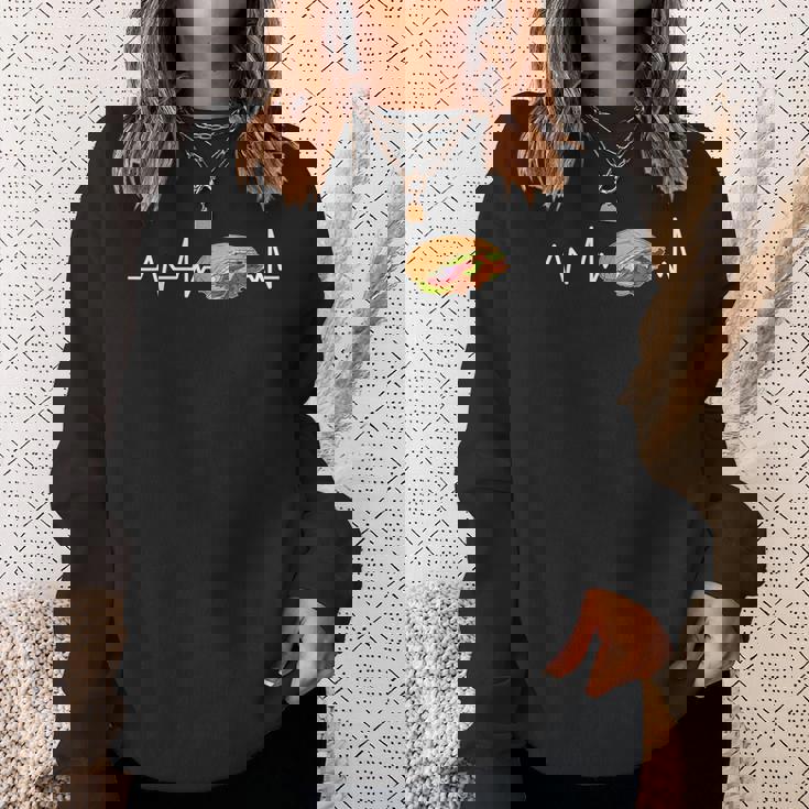 Kebab ハートビートケバブギフト ケバブ スウェットシャツ 彼女への贈り物