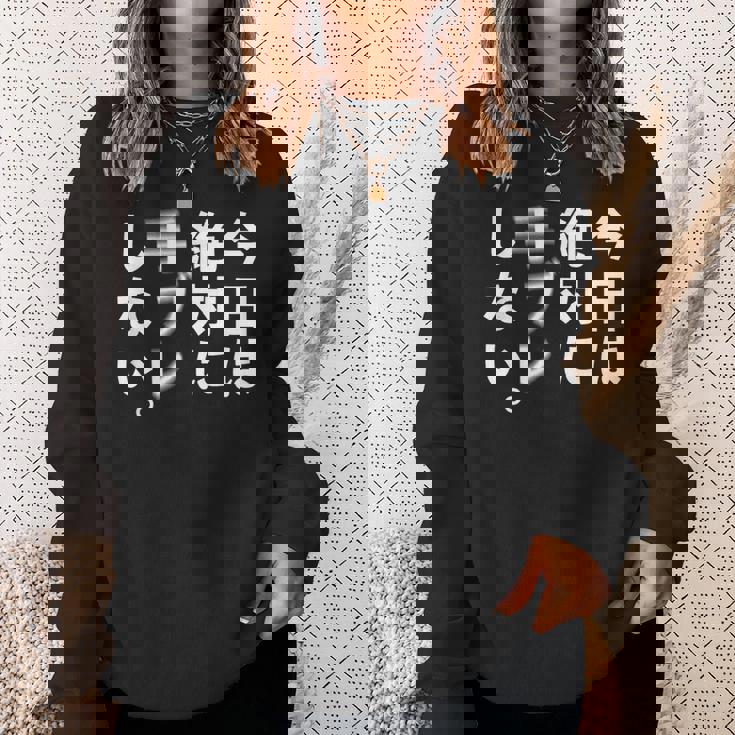 Kenko カメラひとことシリーズ 「今日は絶対に手ブレしない。」【白文字・前面デザイン】 スウェットシャツ 彼女への贈り物